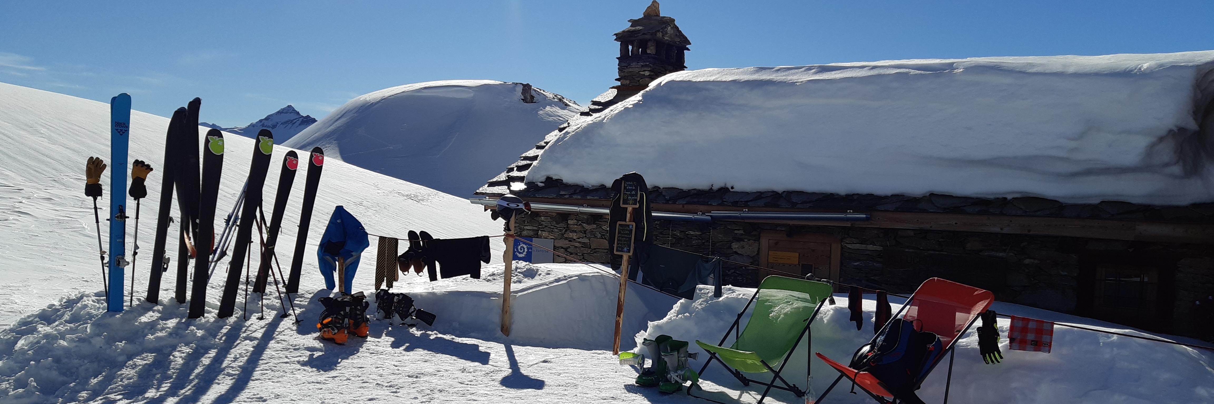 ski de rando refuge de Vallonbrun
