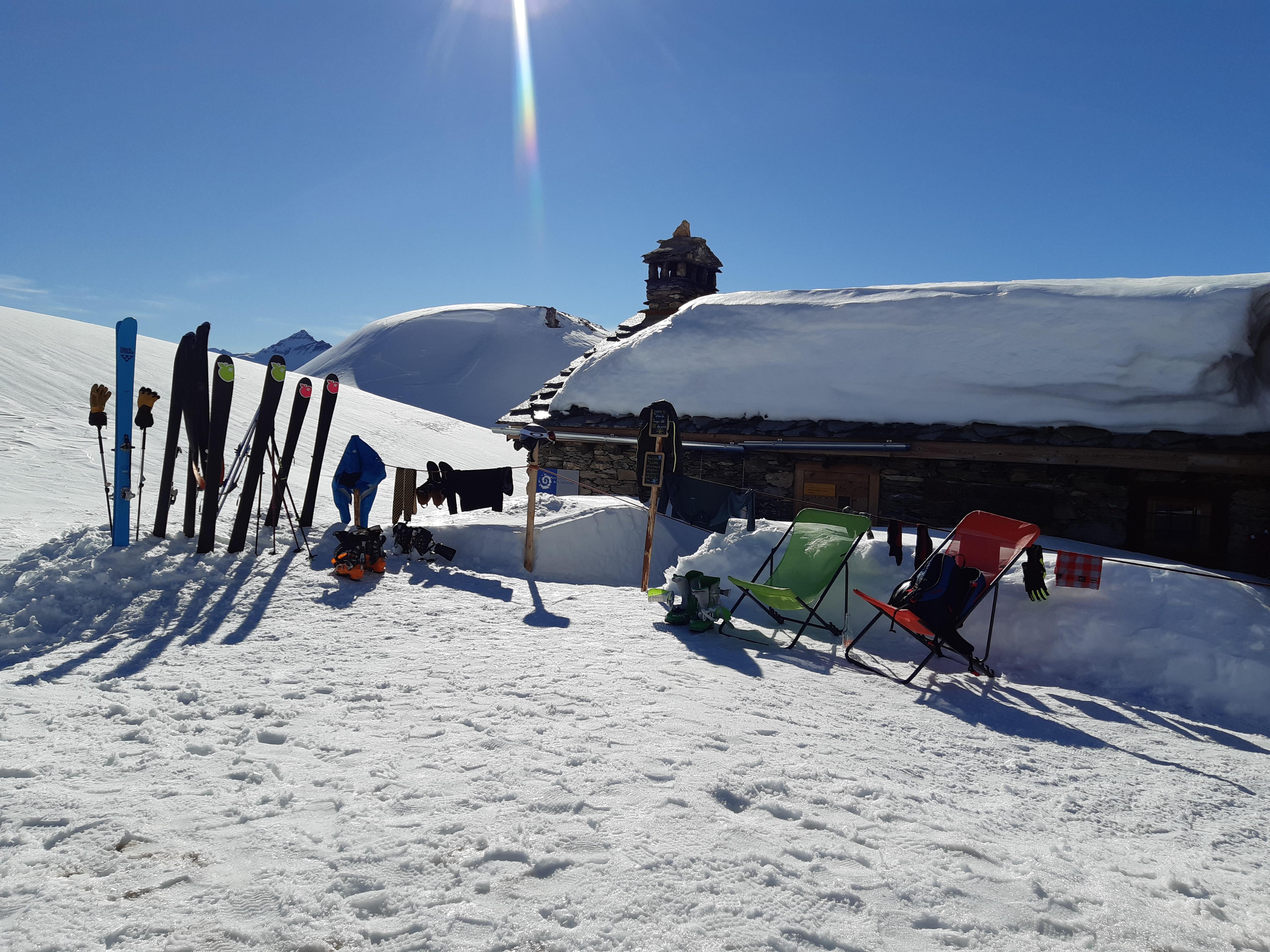 ski de rando refuge de Vallonbrun