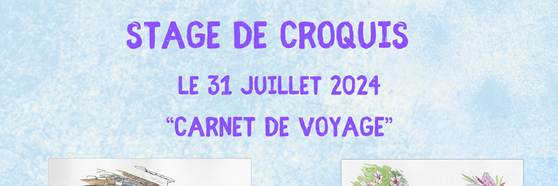 Affiche stage de croquis