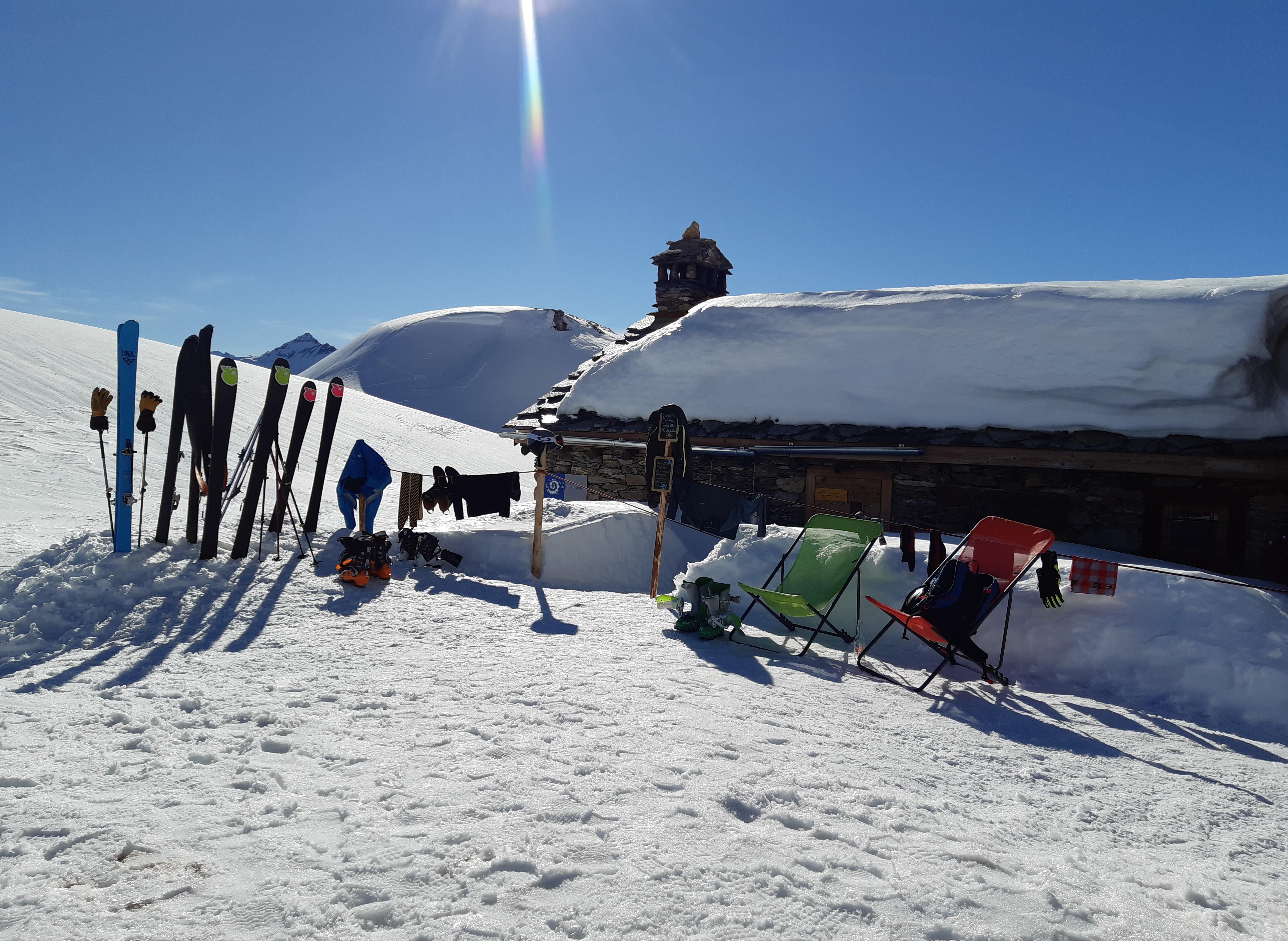 ski de rando refuge de Vallonbrun