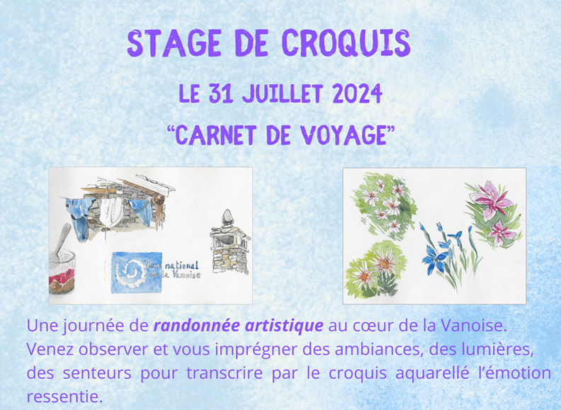 Affiche stage de croquis