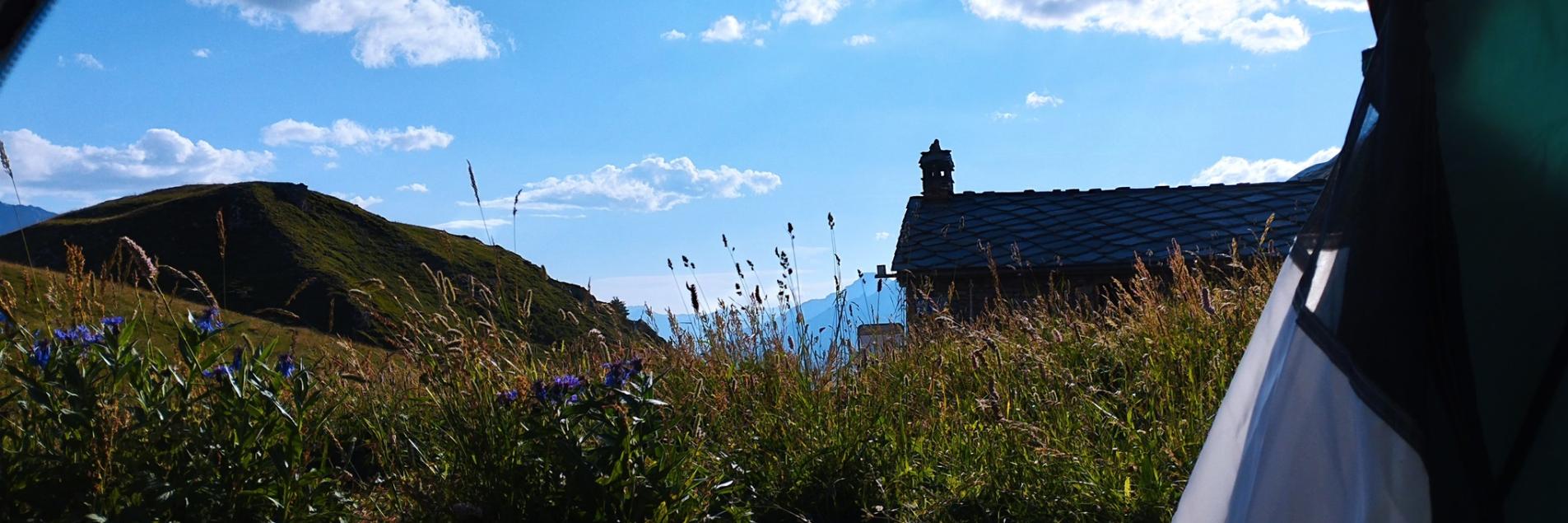 refuge depuis la tente